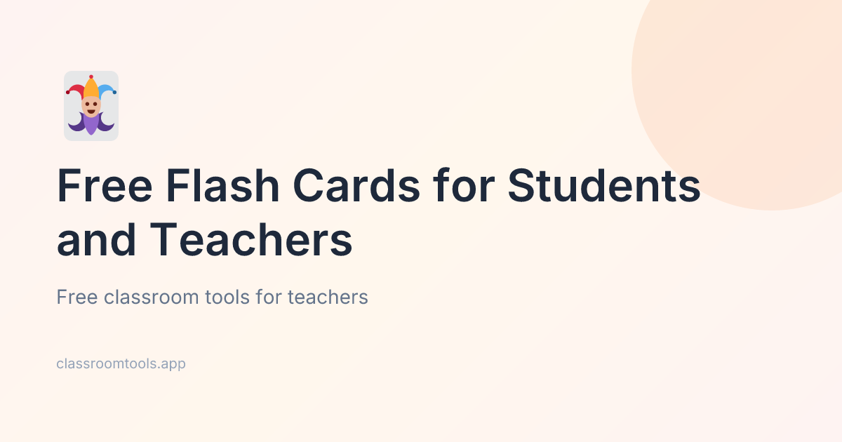 Free Flash Cards for Students and Teachers | Micro Tools