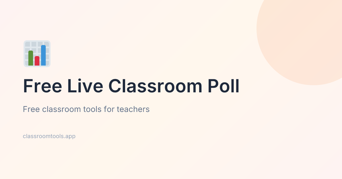 Free Live Classroom Poll | Micro Tools