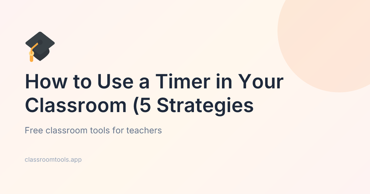 Timer With Classroom Icon How to Use a Timer in Your Classroom (5 Strategies) | Micro Tools